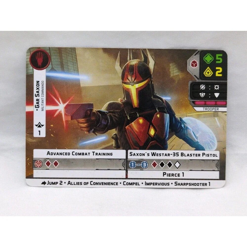 Star Wars Legion Gar Saxon Promo Card